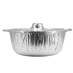 Aluminum Pot 338 Silver With Lid (25 pcs)