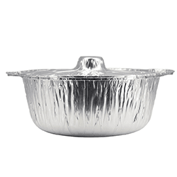 SILVER ALUMINUM POT 390 WITH LID