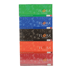 TISSUE CARTON CLASSIC FLORA 200 SHEET 5 PCS