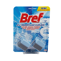 BREF REGULAR CUBE TOLIET BOWL CLEANER 2PCS