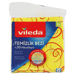 CLENNING CLOTH VILEDA 30% MICROFIBER 3 PCS