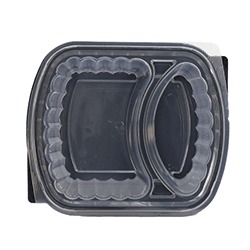 BLACK MICRO COMPARTMENT 2 ( 10PCS )