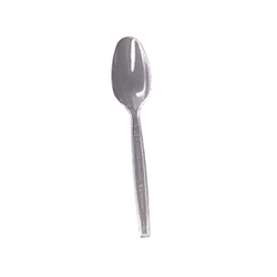 SPOON PLASTIC CLEAR 50 PCS