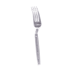 FORK PLASTIC CLEAR 50 PCS