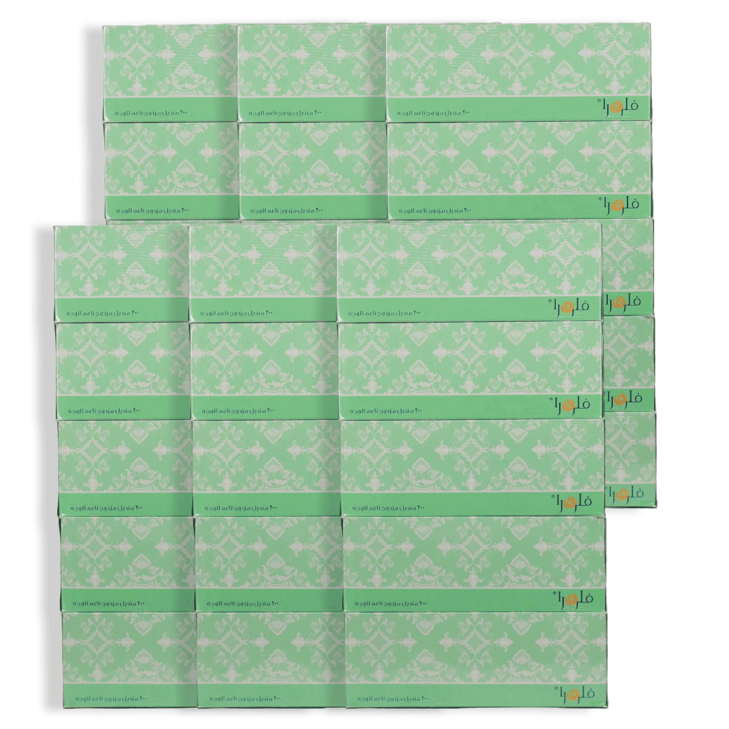 LUXURY FACIAL TISSUE FLORA  2PLY X 200 SHEETS 30 PCS
