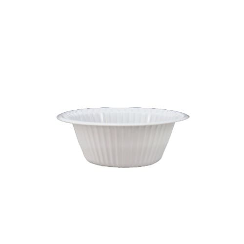 PLASTIC BOWL WHITE 6OZ