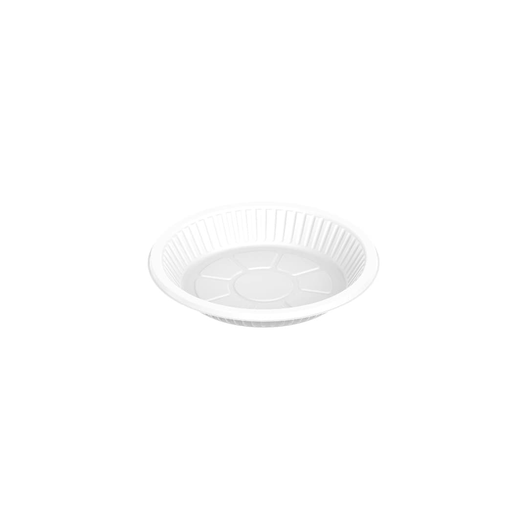 PLASTIC PLATE ROUND NO-18 (50 PCS)