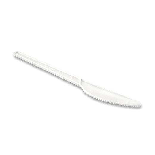 KNIFE PLASTIC WHITE 50 PCS