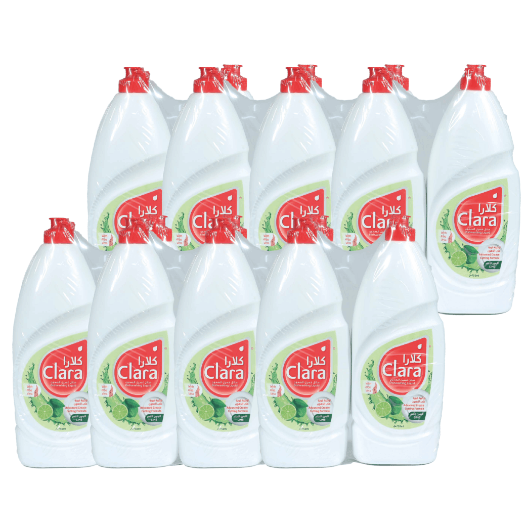 DISH WASH CLARA 750 ML (1+1) LIME 8 PACK