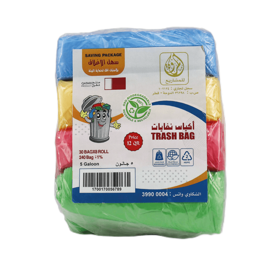 GARBAGE BAG 5 GALLON MIX COLLOR