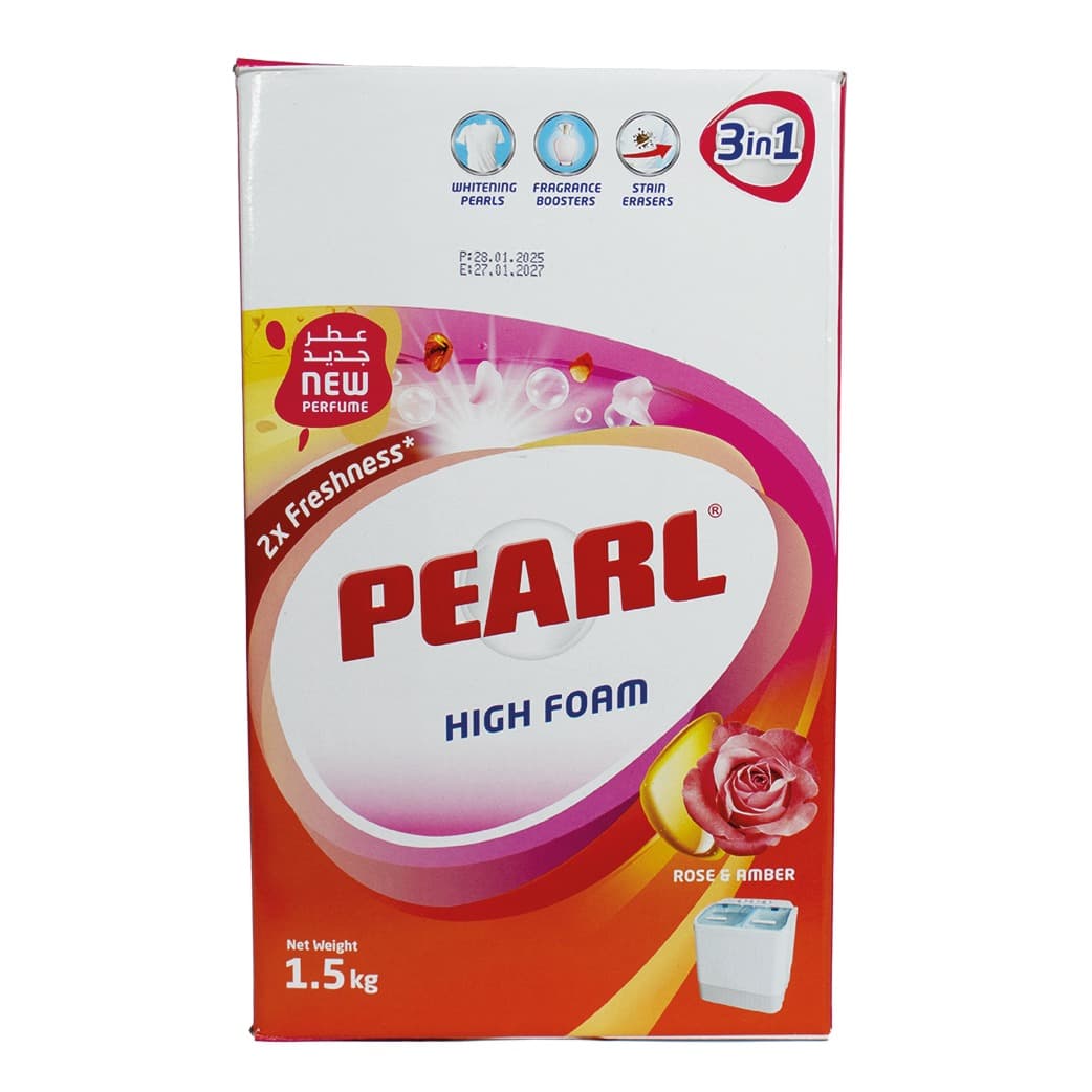 SOAP POWDER PEARL NORMAL ROSE & AMBER 1.5 KG