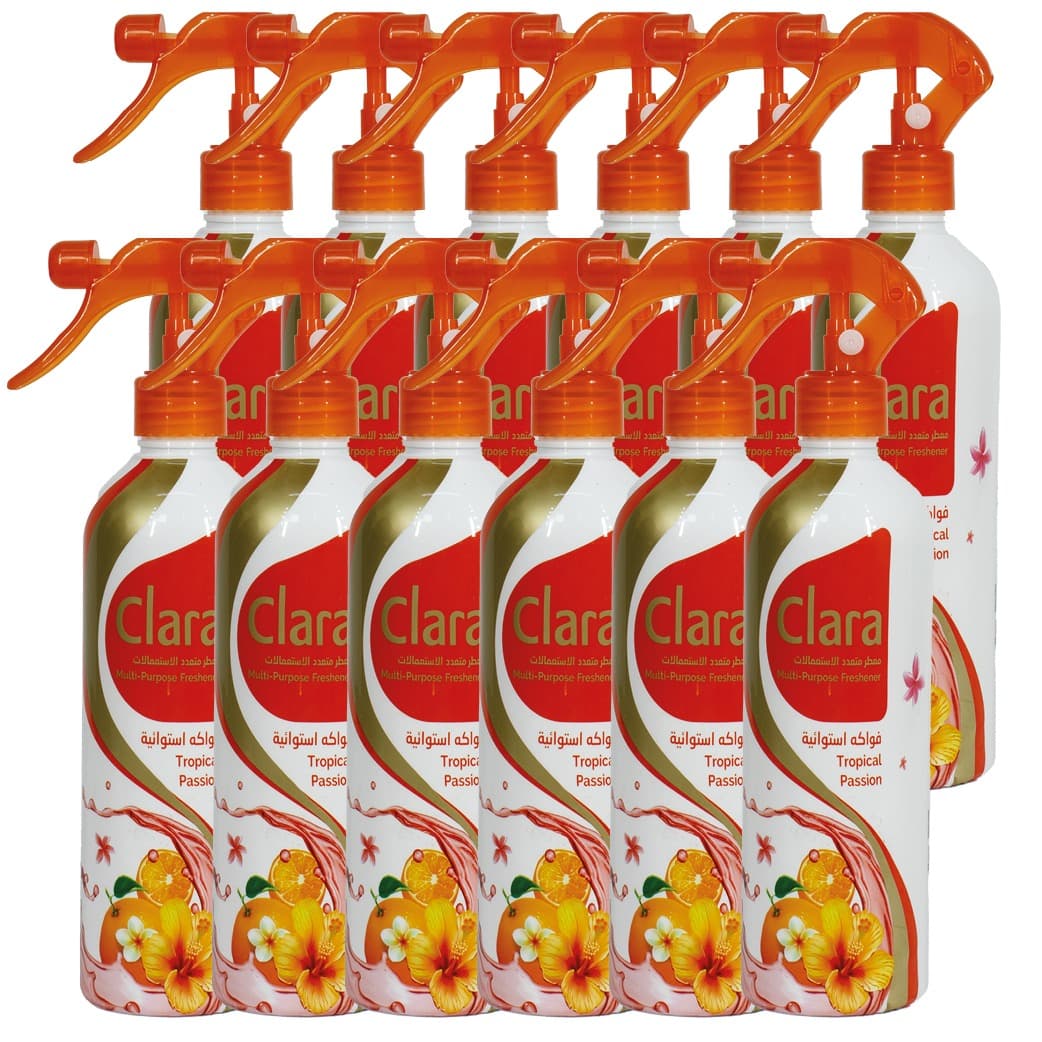 AIR FRESHNER CLARA TROPICAL PASSION 500 ML ( 12PCES )