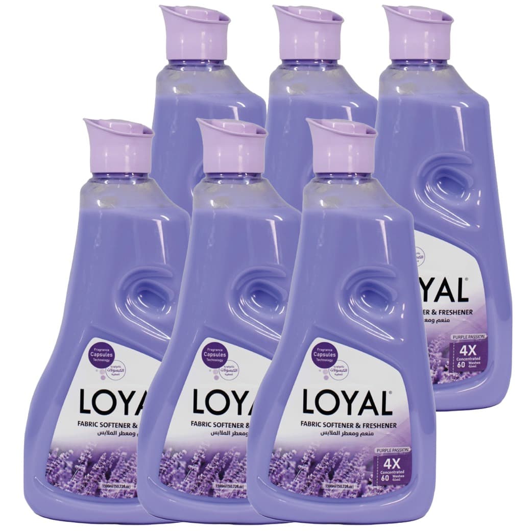 FABRIC SOFTENER LOYAL PURPLE 1500 ML (6 PCS)