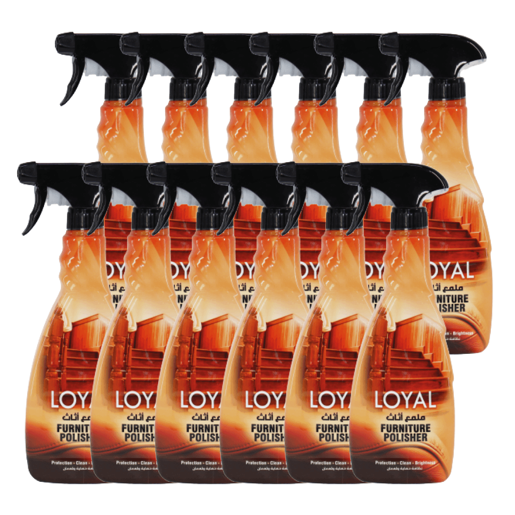 LOYAL FURNITURE POLISH BROWN  (12*500 ML)