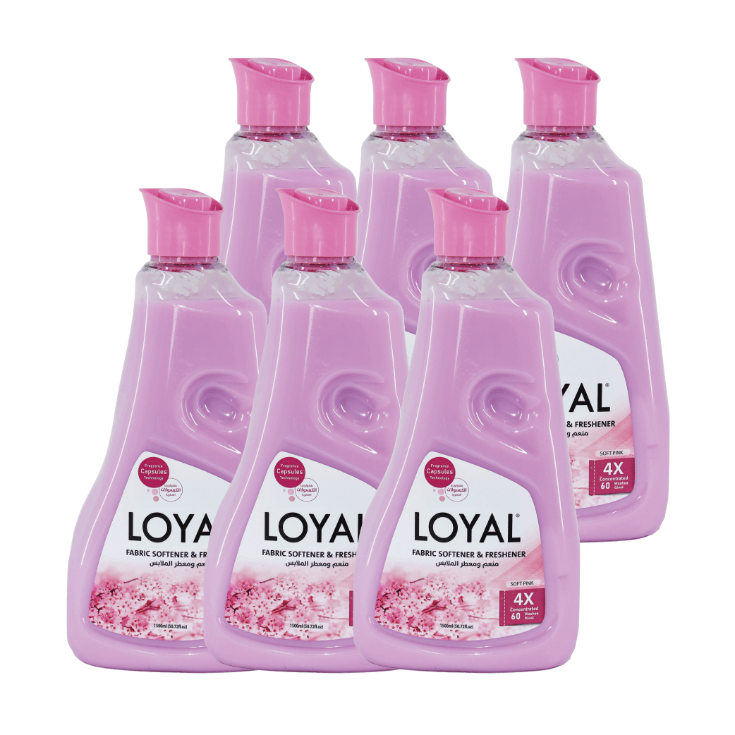 FABRIC SOFTENER LOYAL PINK 1500 ML (6 PCS)