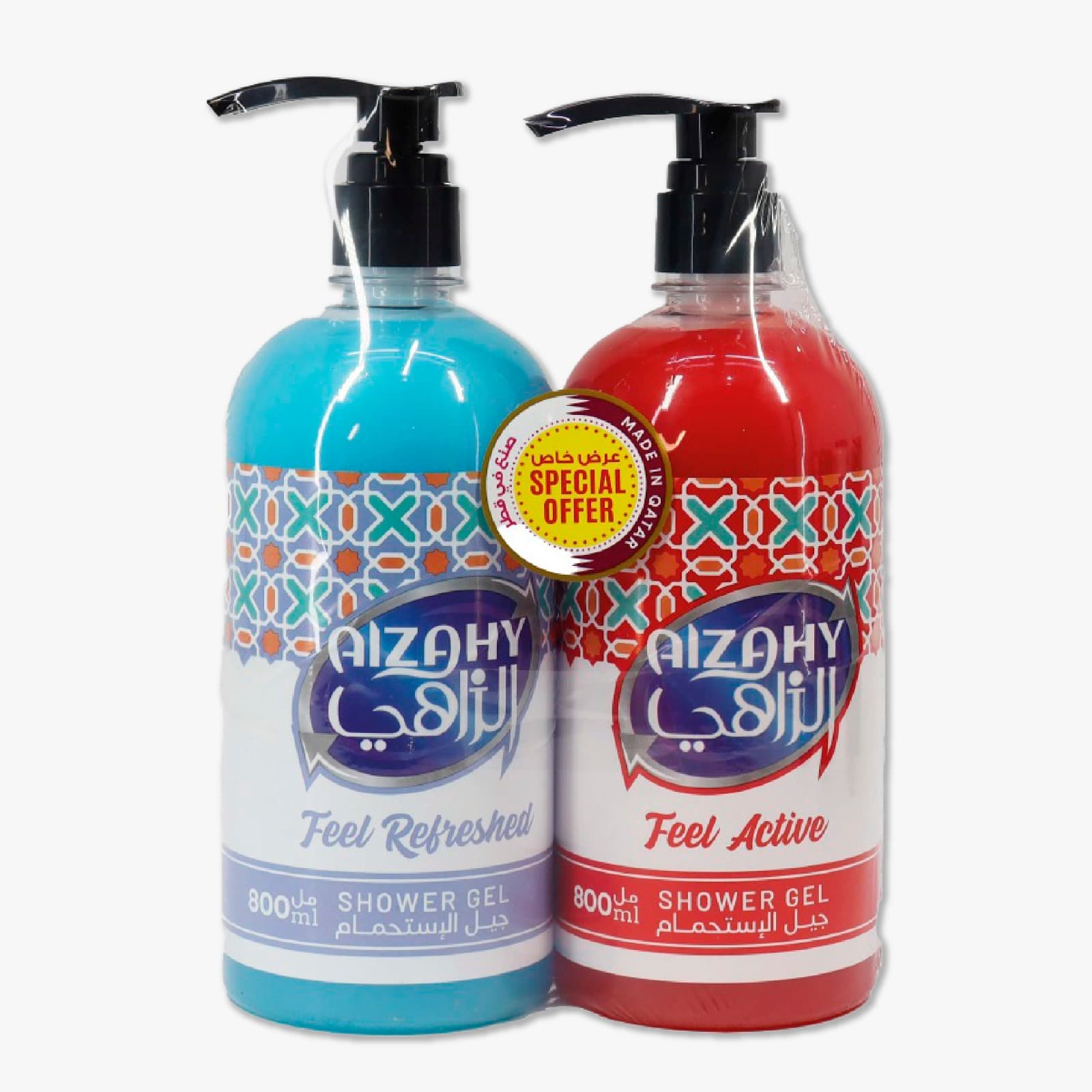 SHOWERGEL ALZAHY 800 ML (1+1)