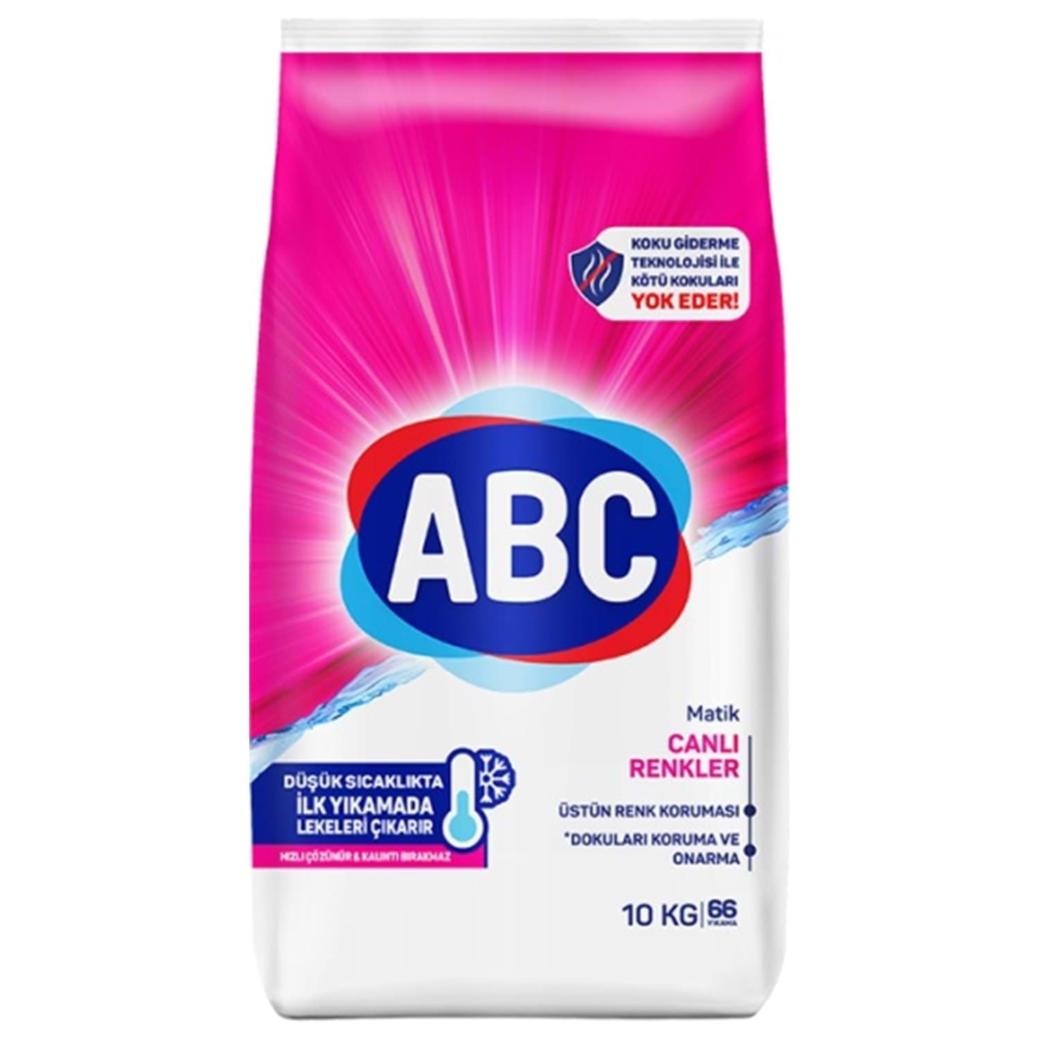 SOAP POWDER DETERGENT ABC PINK 10 KG