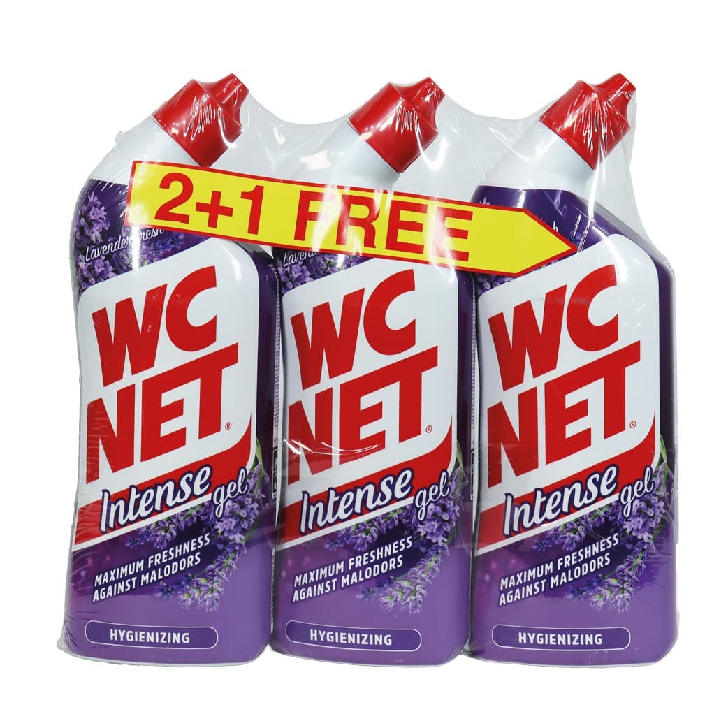 WC NET TOILET INTENSE LAVENDER GEL  750 ML ( 2+1 )