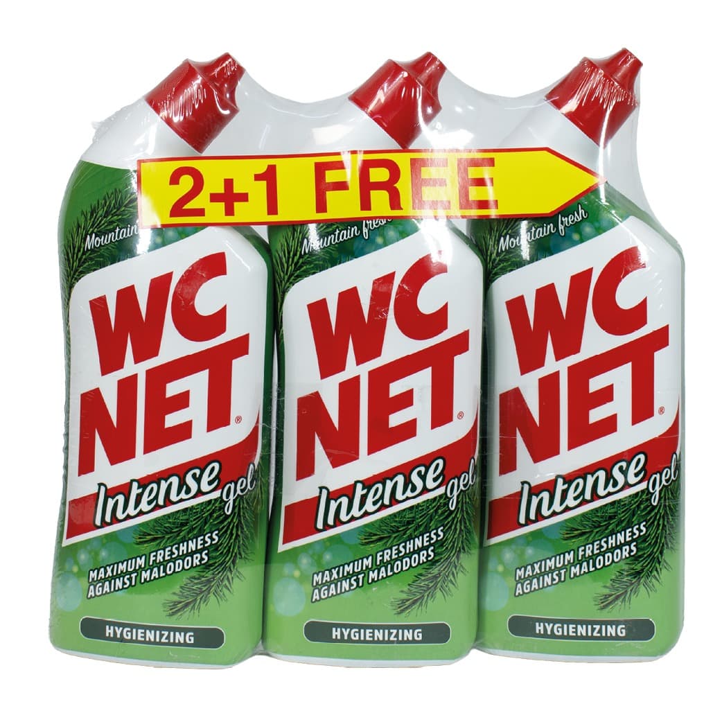 WC NET TOILET INTENSE PINE GEL 750 ML ( 2+1 )