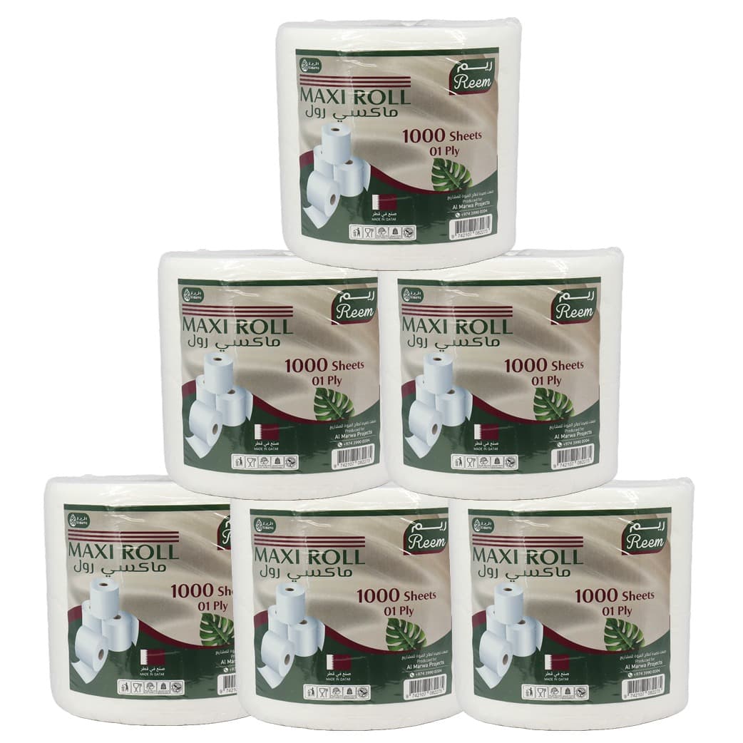 MAXIROLL REEM 1000 SHEETS 6 PCS