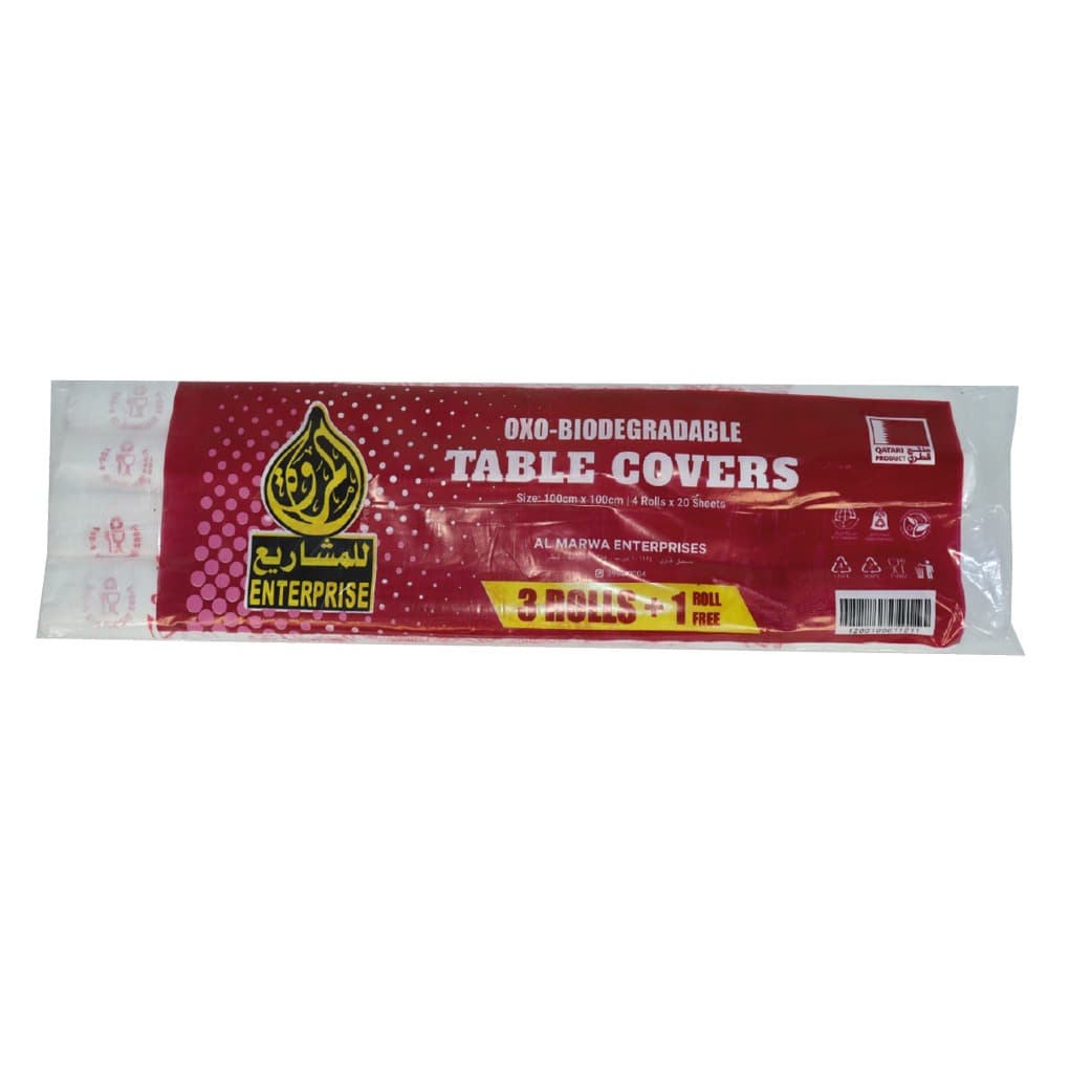 SUFRA ROLL ALMARWA 100*100 RED COLOUR (3+1)