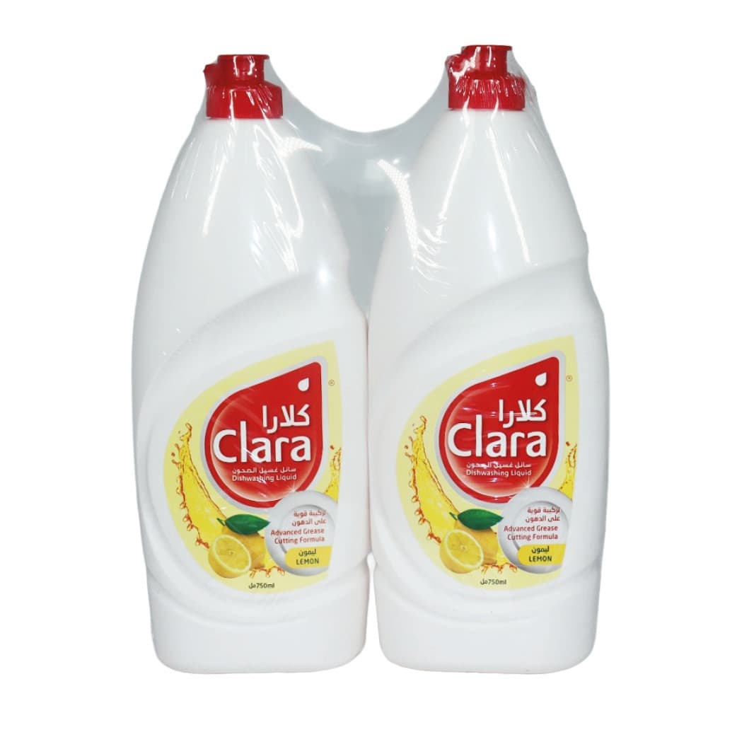 DISH WASH CLARA 750 ML (1+1) LEMON