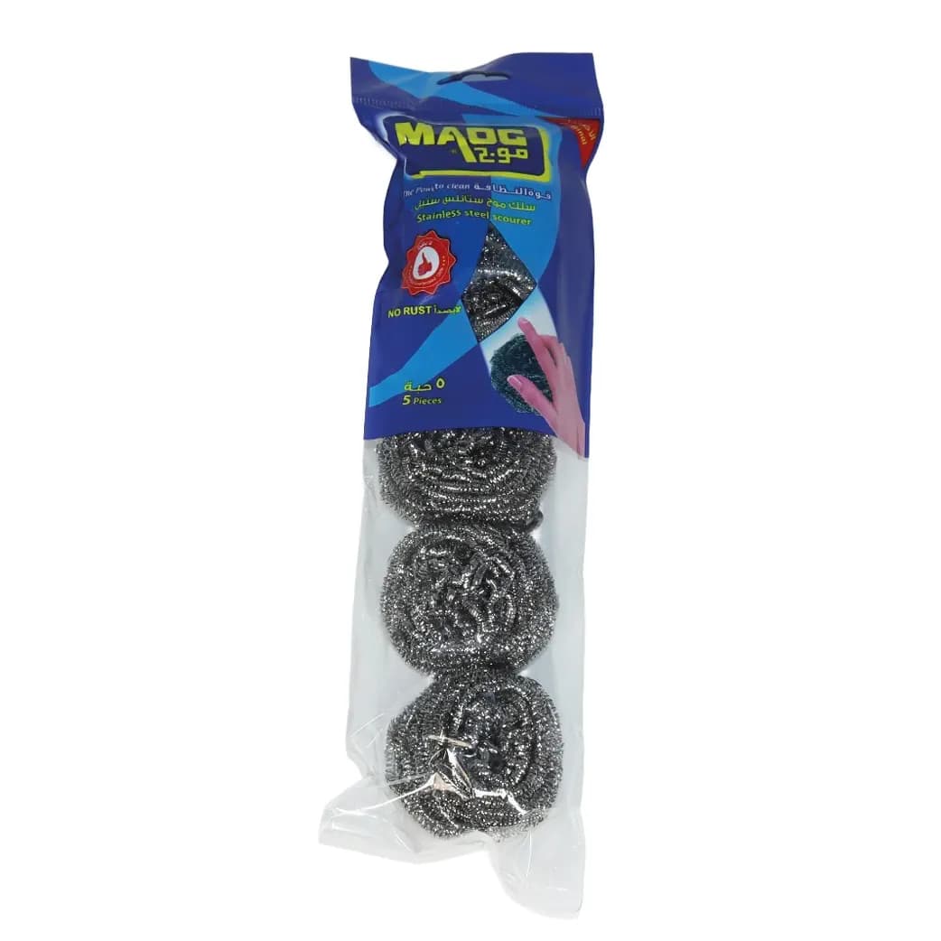 MAOG STAINLESS STEEL SCRUBBER 5 PCS